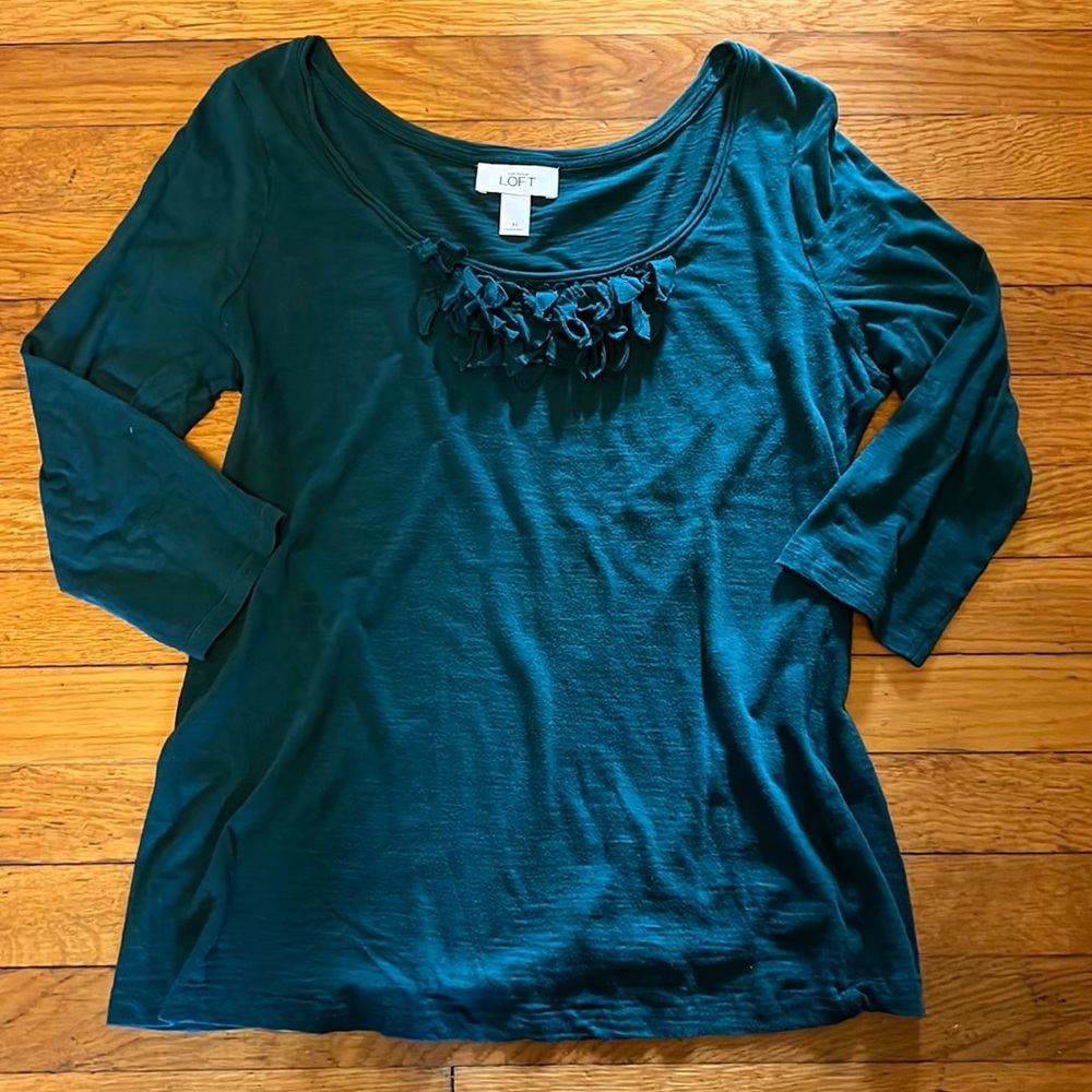Ann Taylor LOFT teal top